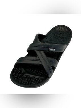 TELIC NWOT Women’s Black Mallory  Slide Sandals, size Med or women’s size 9
